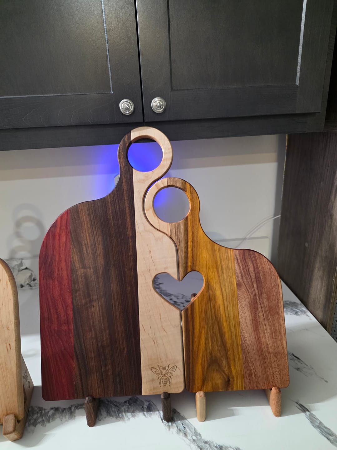 Customer photo review of 20x15" Organic Romeo & Juliet With Heart Set Acrylic Router Template