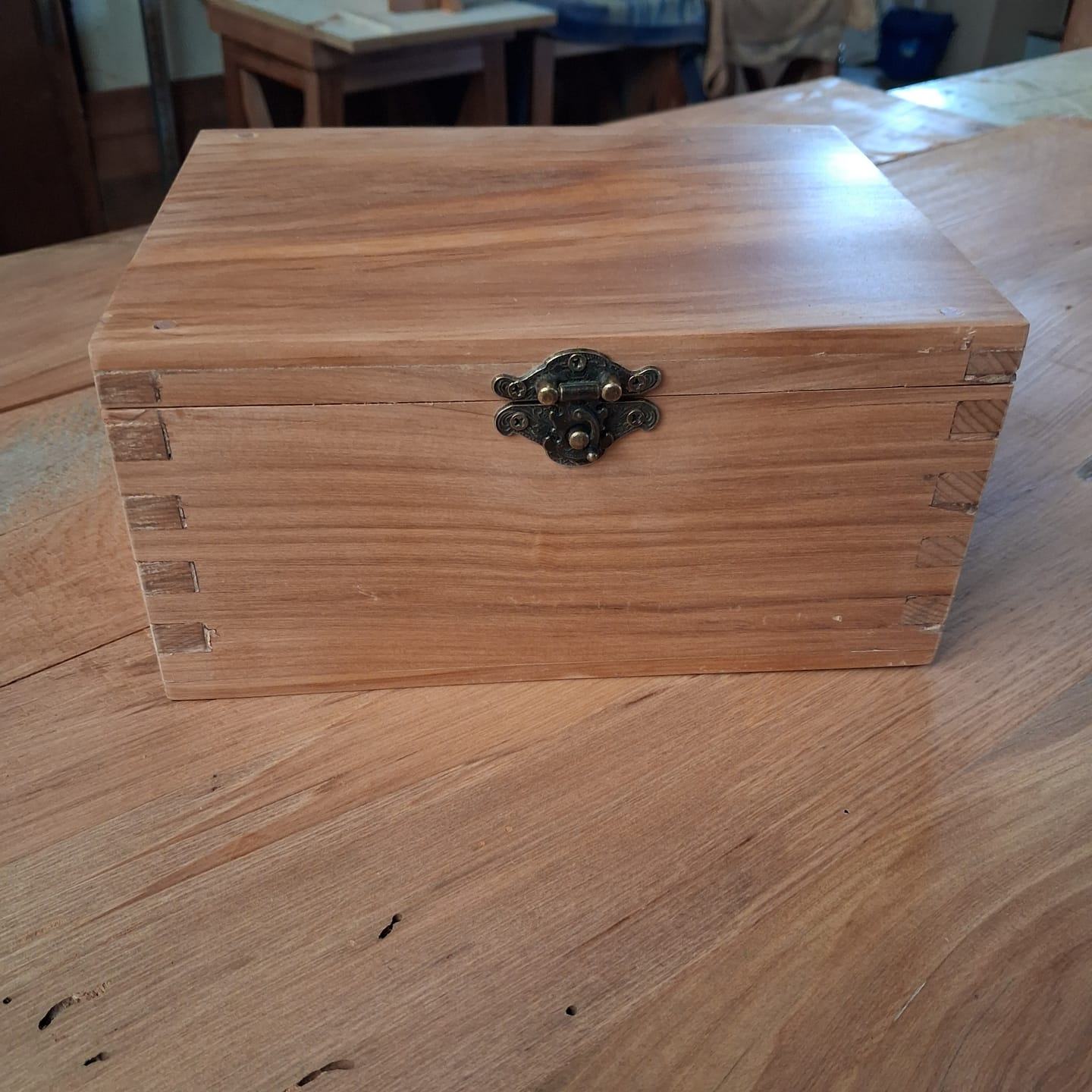 Customer photo review of Catherines Vintage jewelry Box Latch /double Lock (2 small sizes)