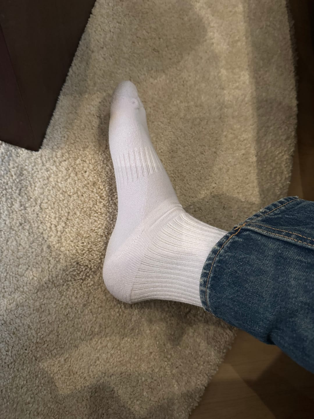 Customer photo review of Plain Crew Sock