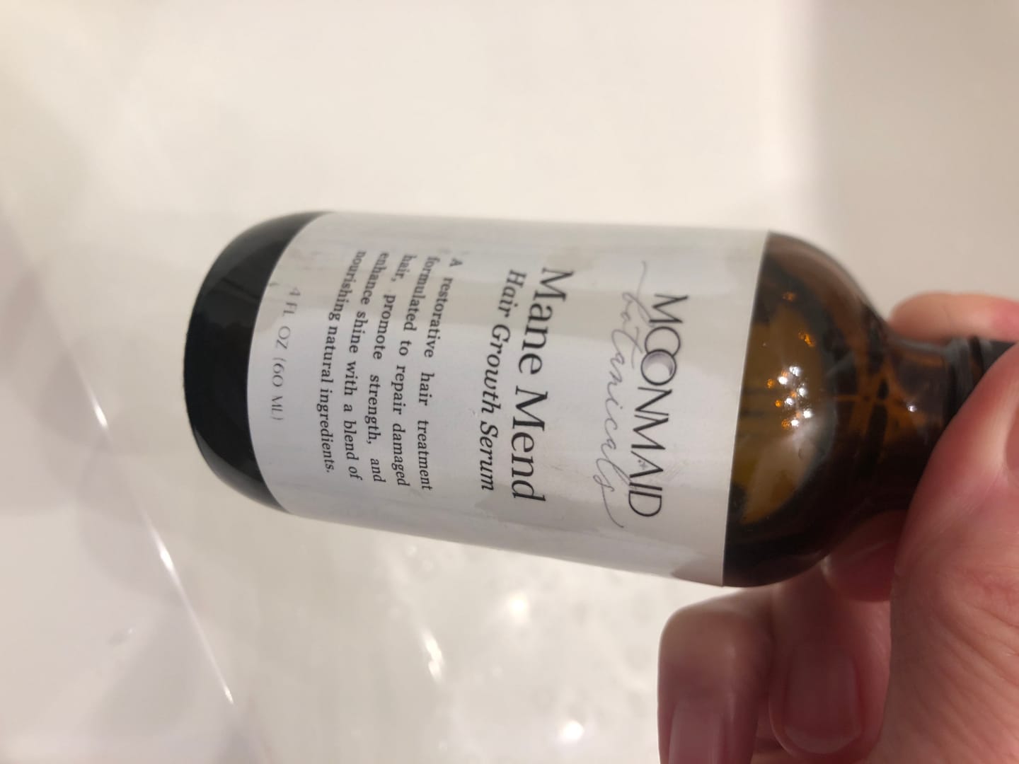 Customer photo review of Mane Mend | Hair Growth Oil