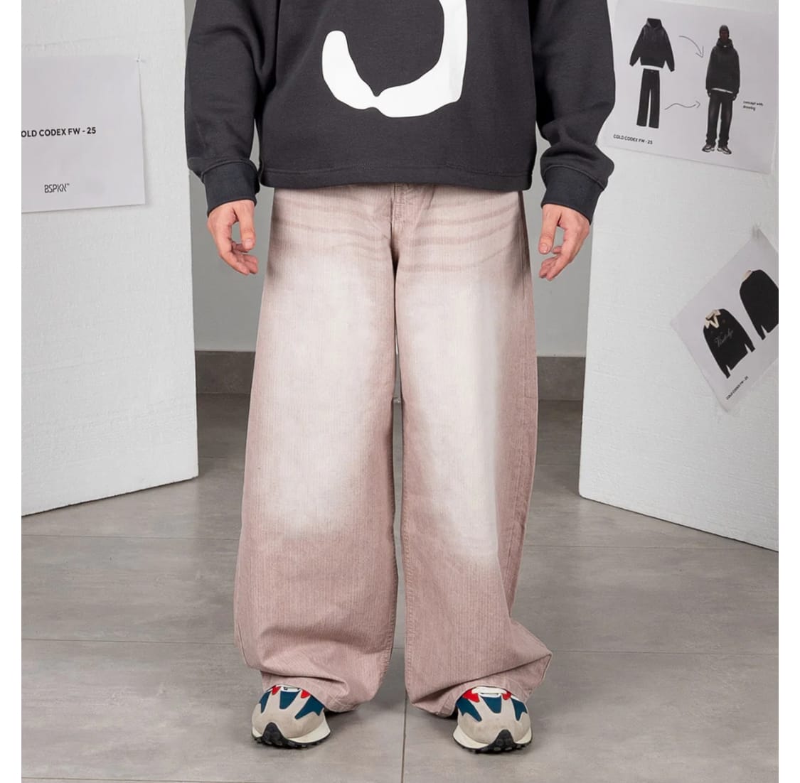 Customer photo review of Mid-Grey Baggy Denim - Loose Fit - UNISEX