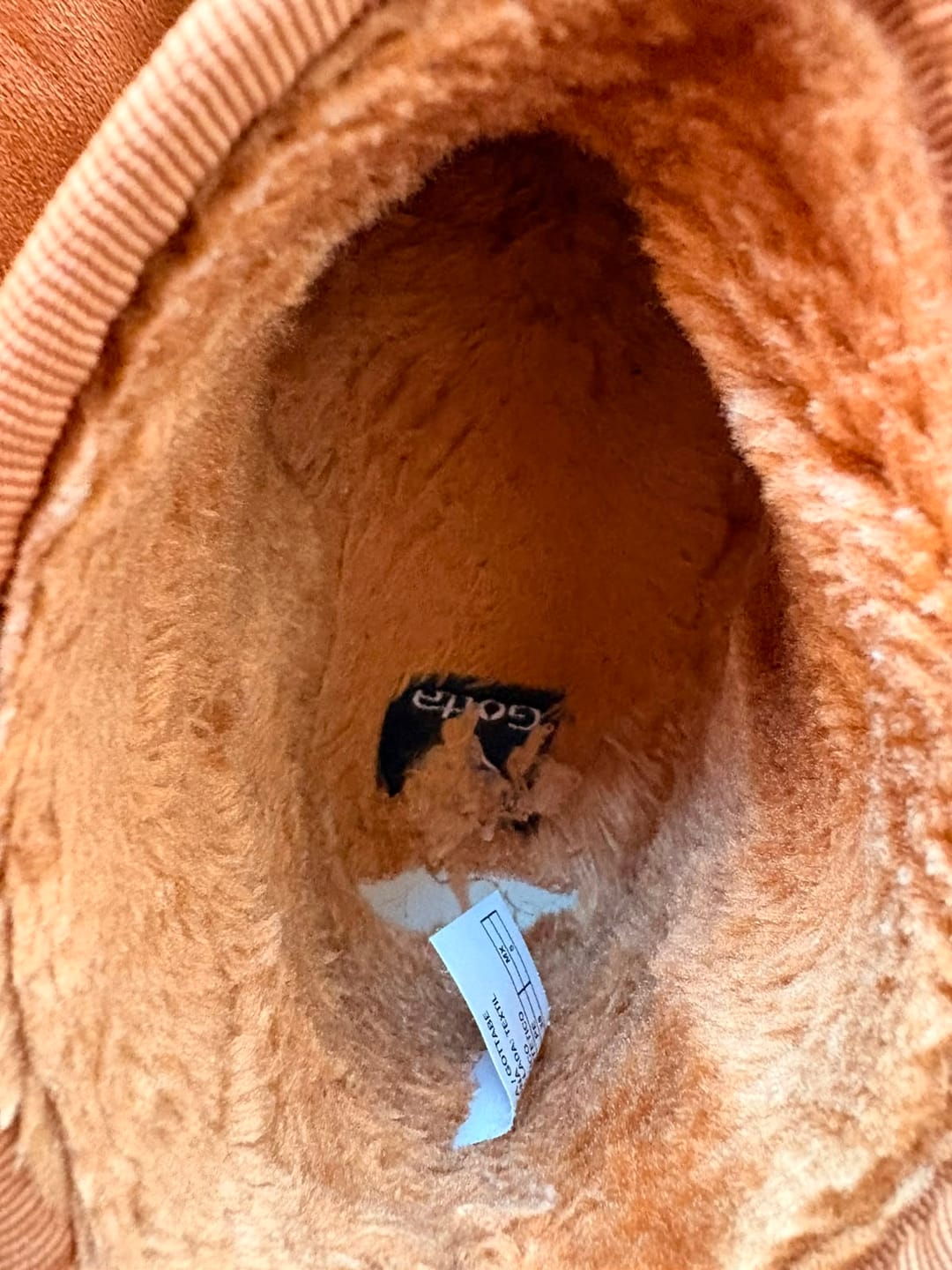Customer photo review of Botín Camel Mujer 48111