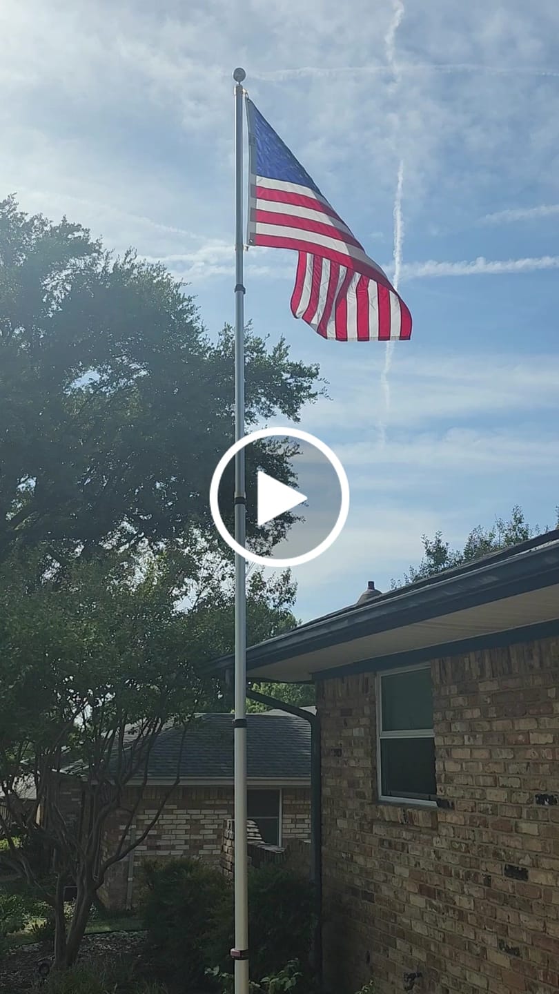 Customer video review of 3' x 5' American Flag