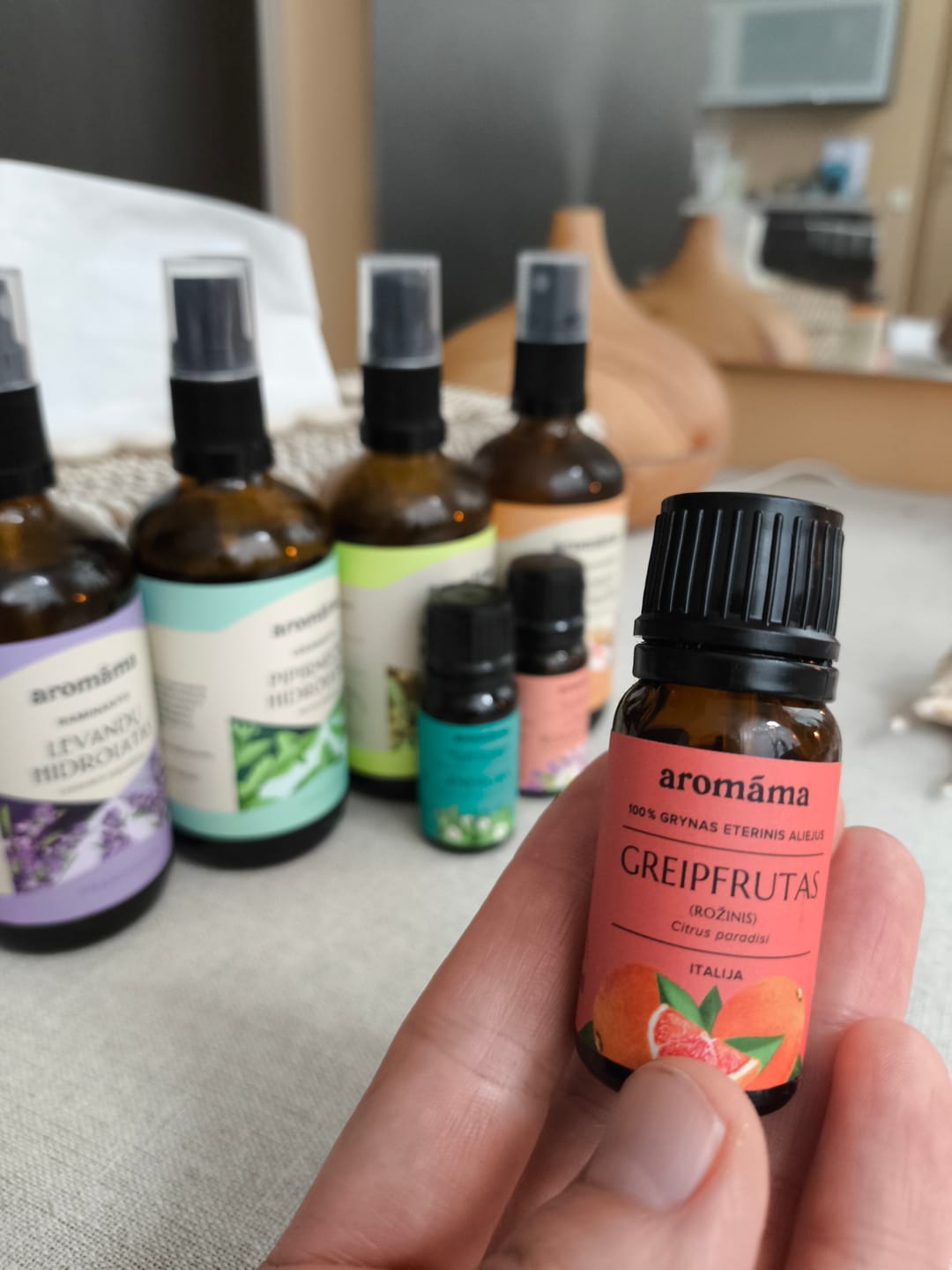 Customer photo review of Rožinių greipfrutų eterinis aliejus