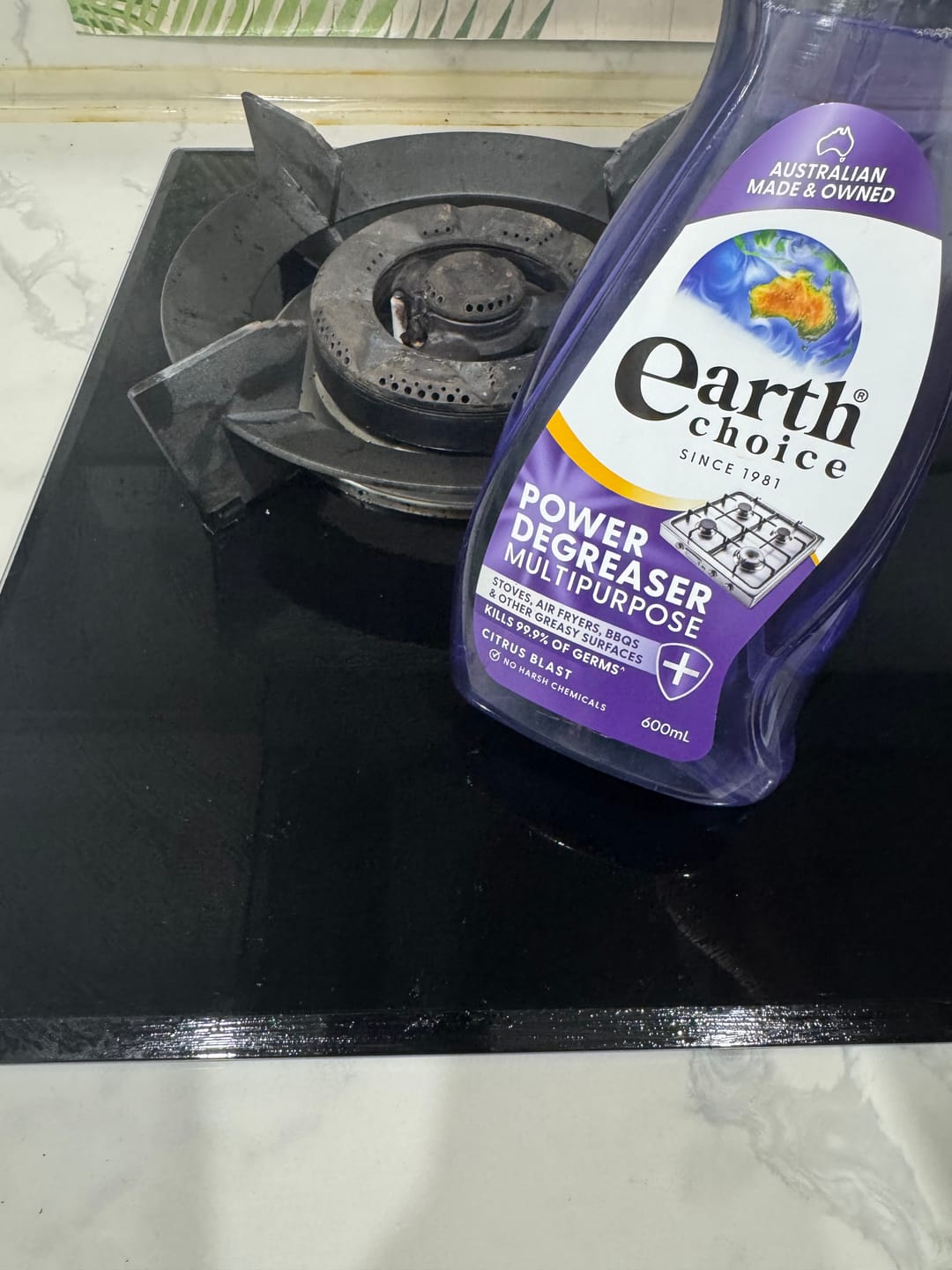 Customer photo review of Earth Choice Power Degreaser Multipurpose 600mL