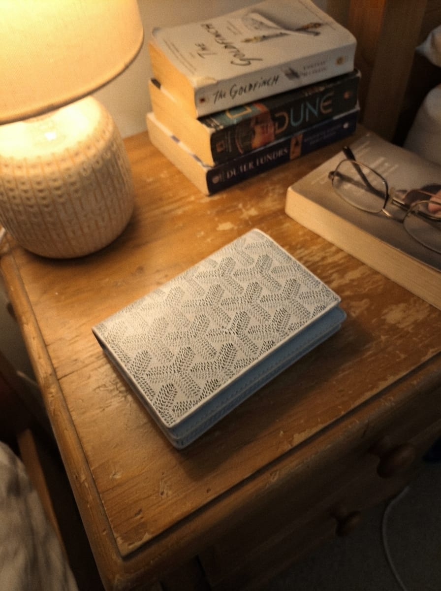 Customer photo review of Honoré Chevron Card Wallet