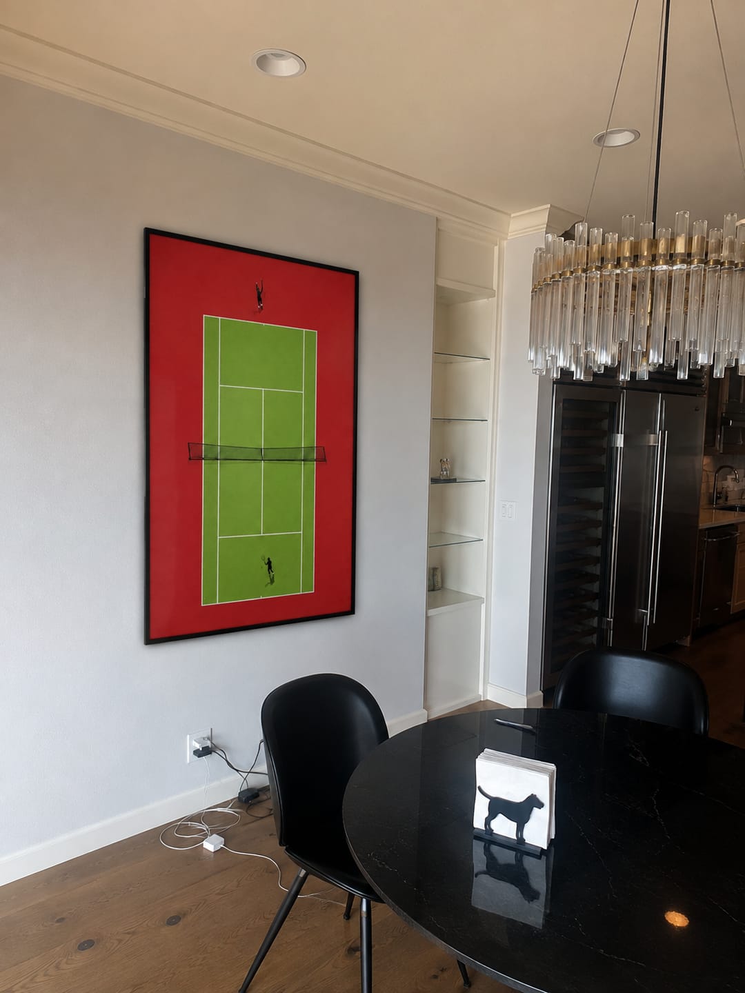 Customer photo review of Match Point Tennis Wall Art