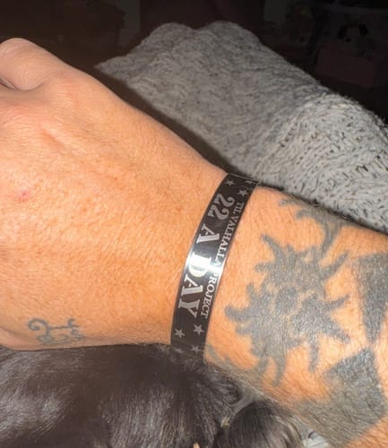 Customer photo review of 22 A Day Memorial Bracelet