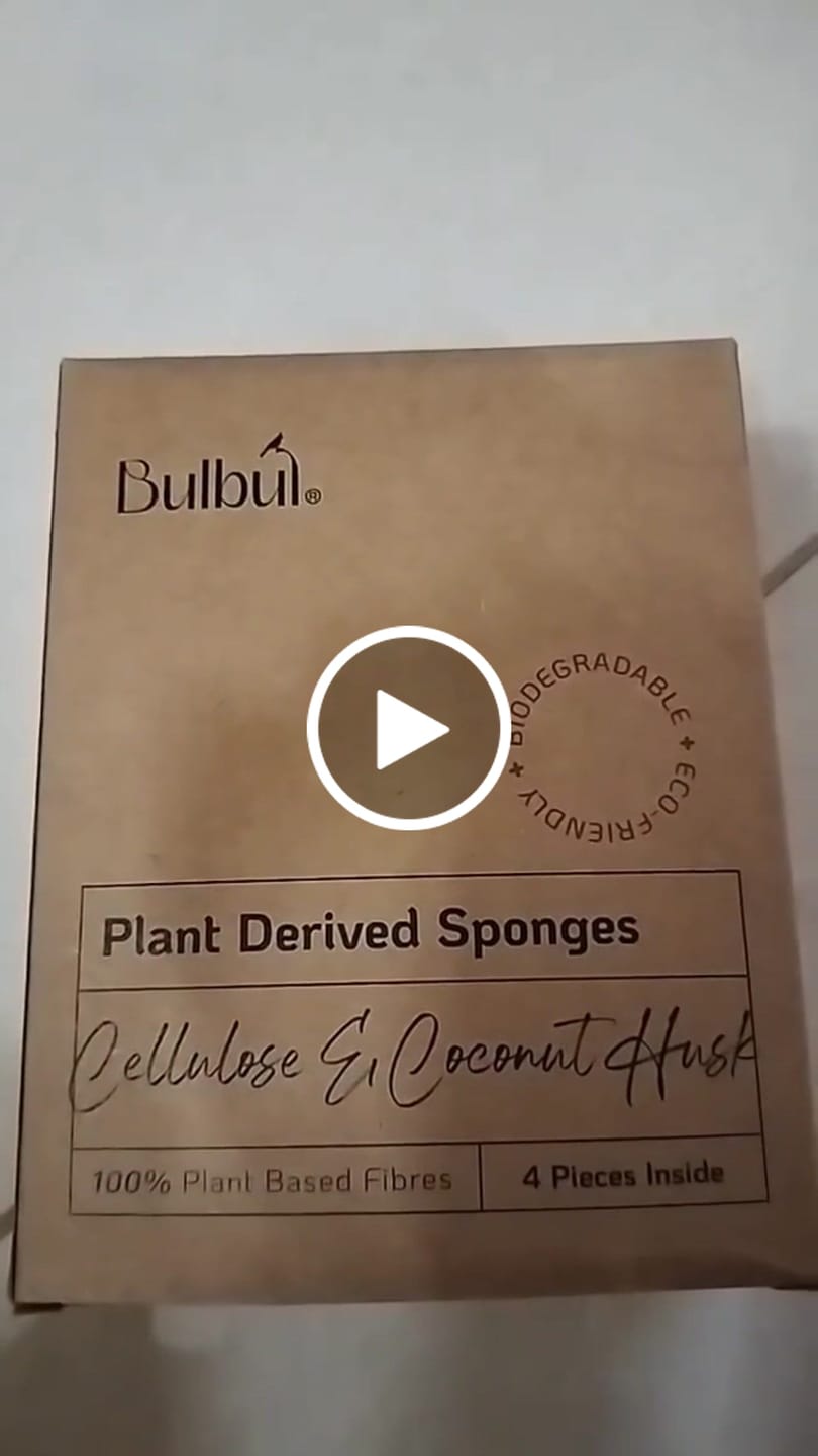 Customer video review of Plant Derived Sponges