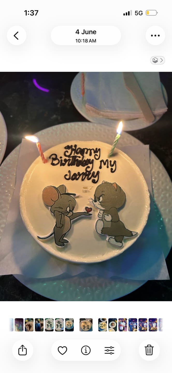 Customer photo review of Tom n Jerry Cartoon Cake