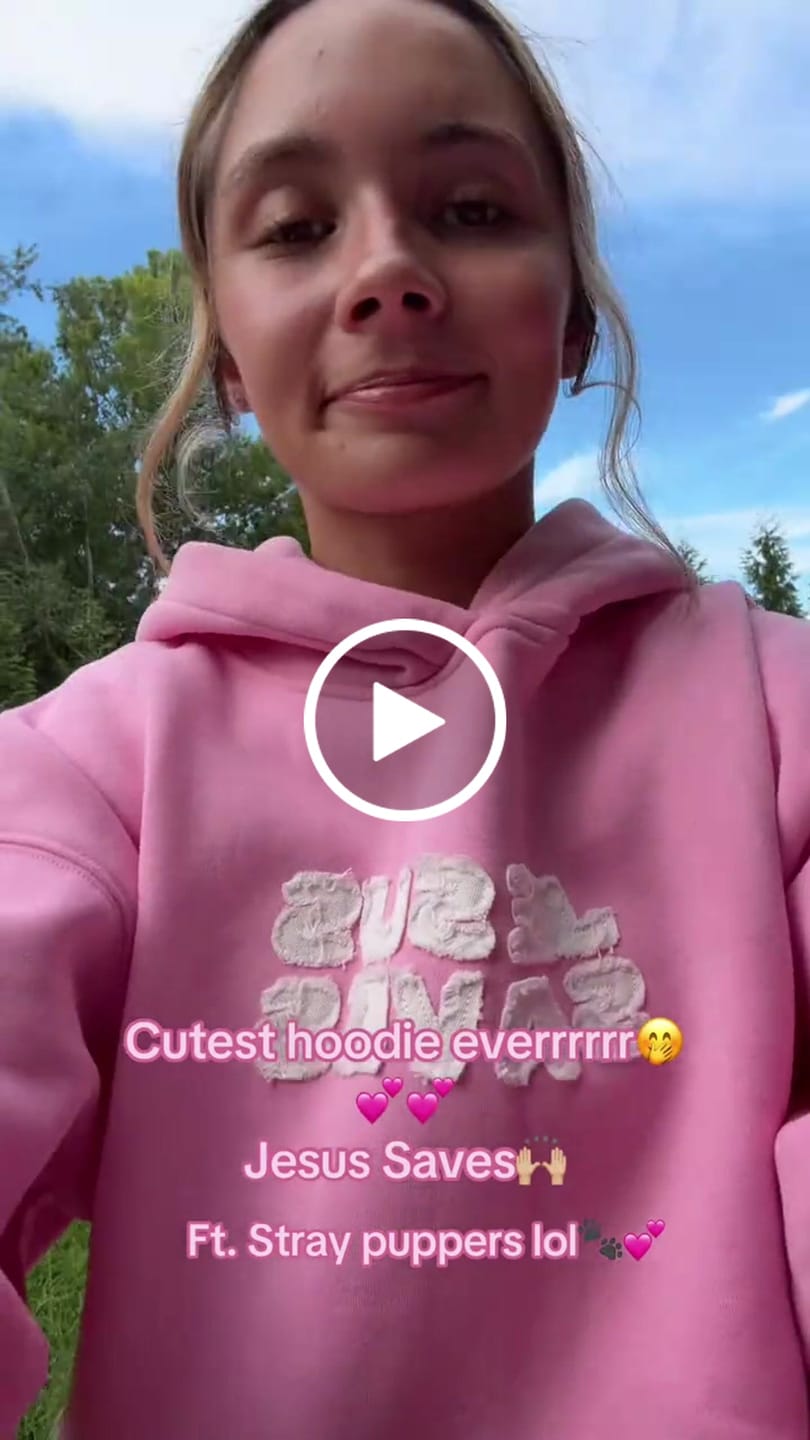 Customer video review of Jesus Saves Patchwork Hoodie