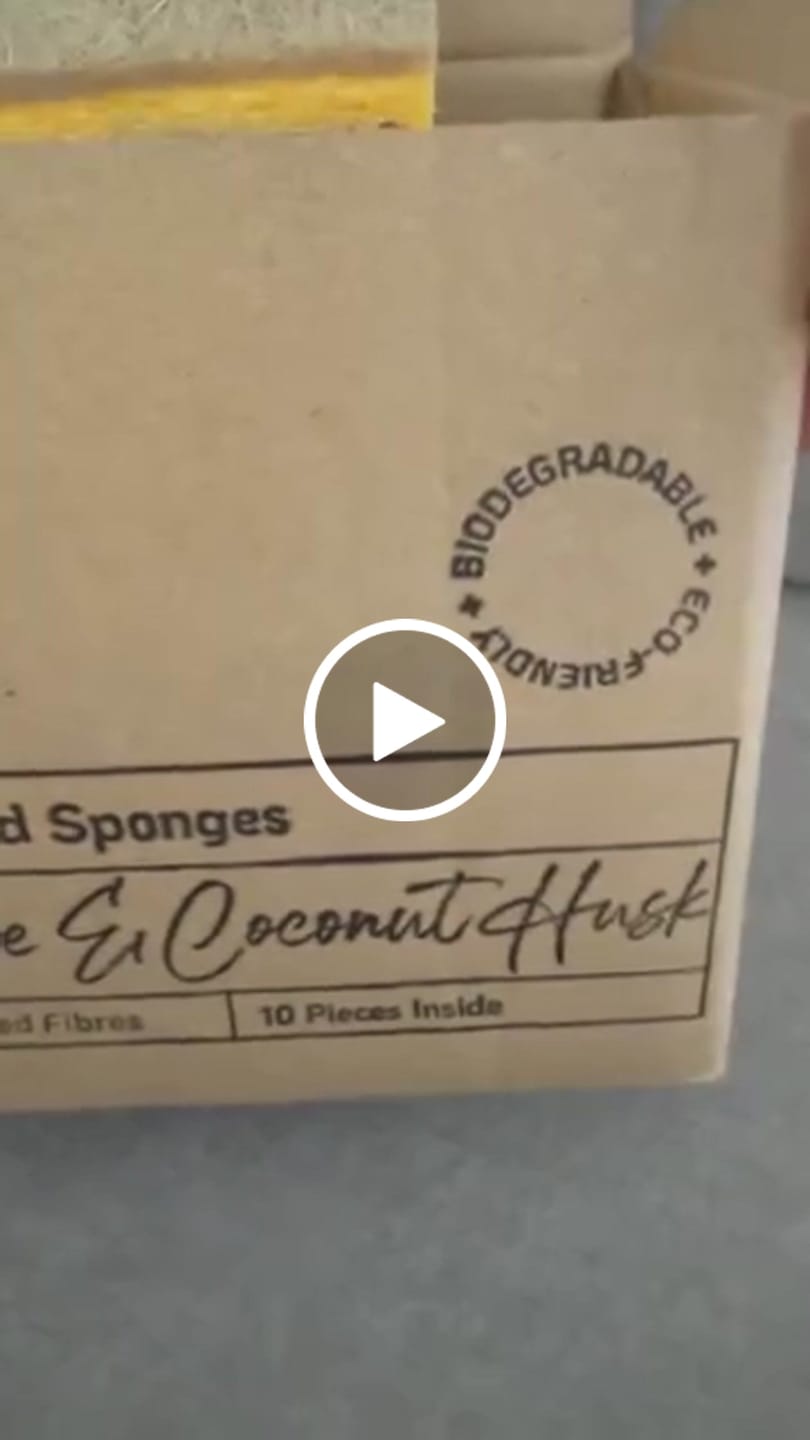 Customer video review of Plant Derived Sponges