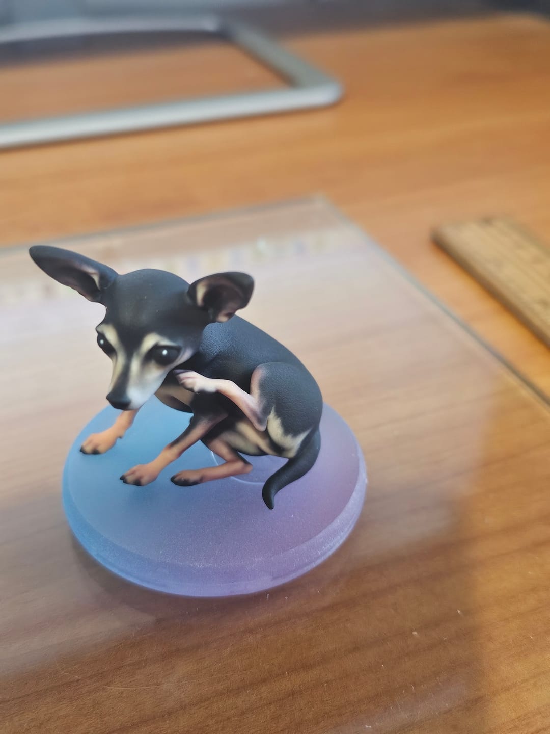 Customer photo review of DoDoWish Custom 3D Pet Figurine - From Your Photo