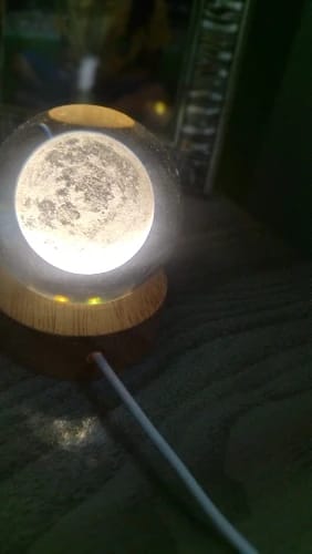 Customer photo review of Crystal Space Lamp