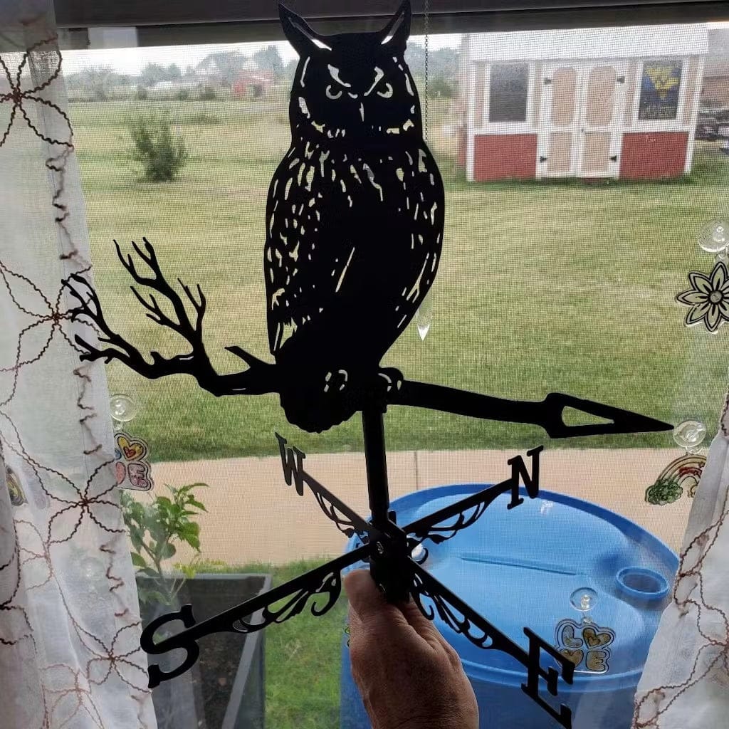 Customer photo review of Weather Vane - Owl on Branch