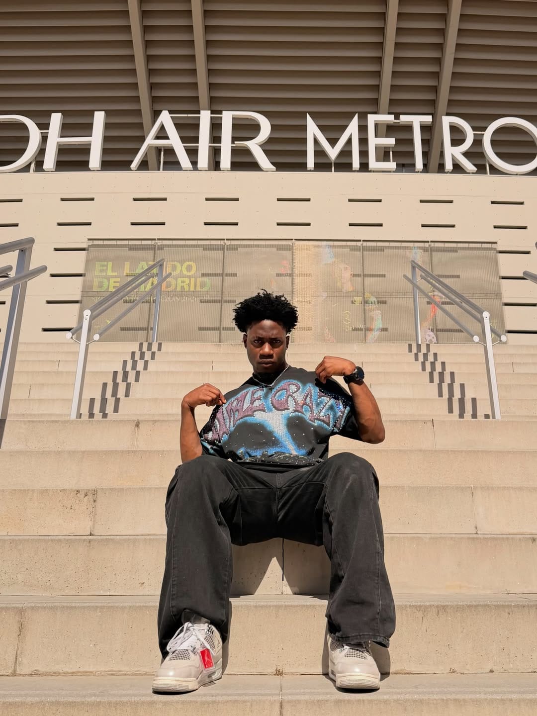 Customer photo review of Boxy L.A. Skyline Iced Out Tee-435
