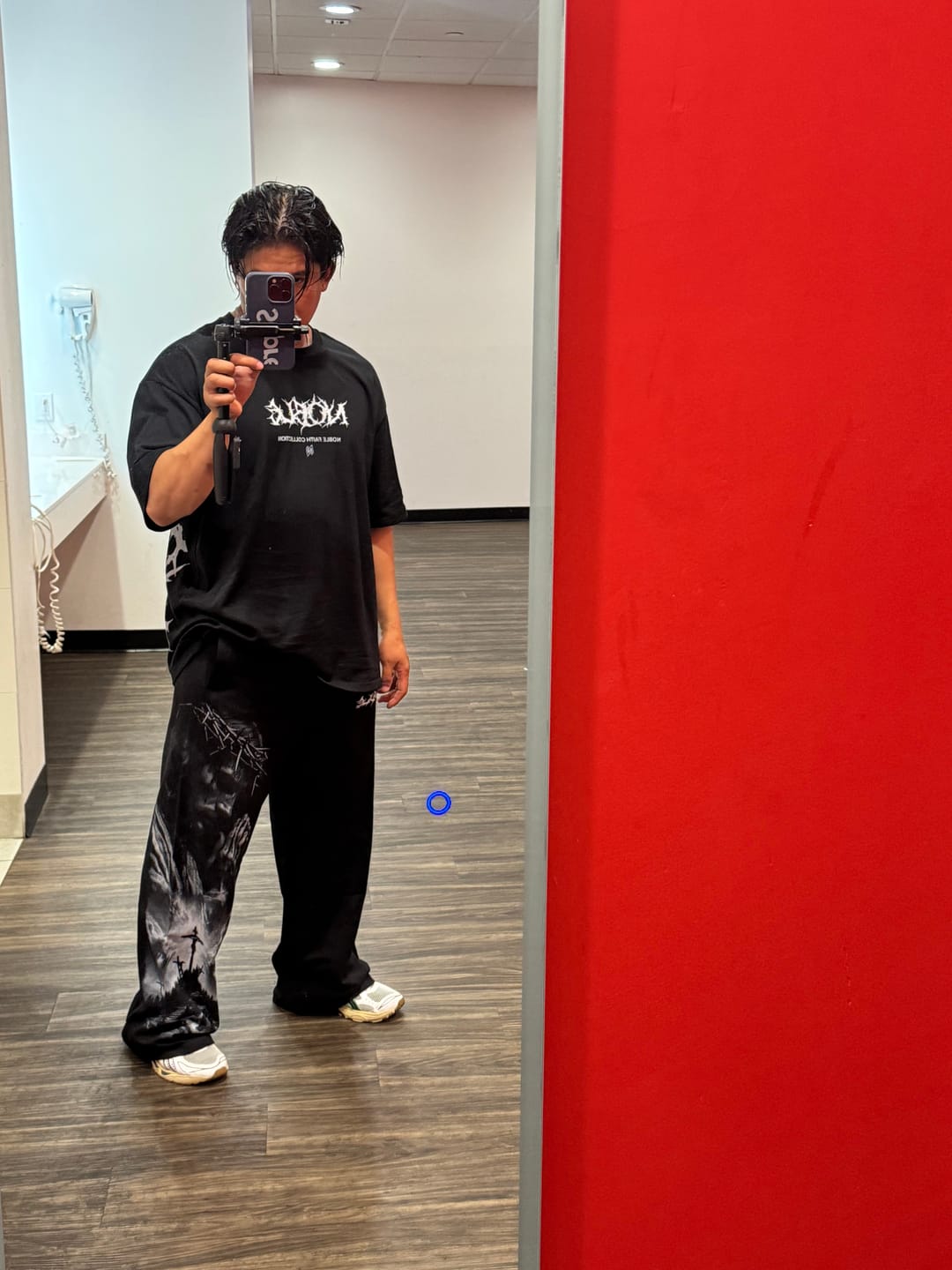 Customer photo review of “SAINT MICHAEL V2” OVERSIZED TEE