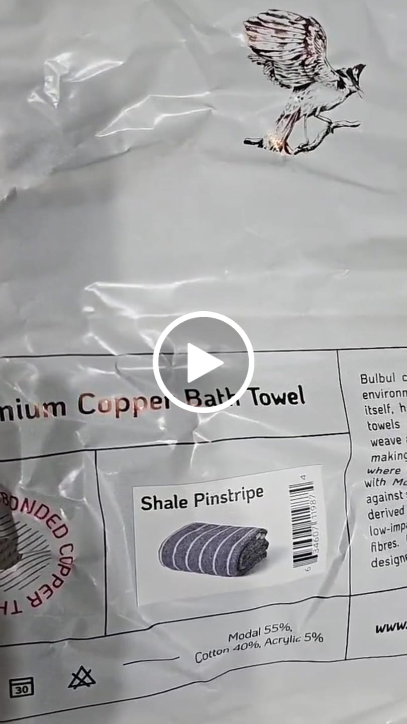 Customer video review of Premium Copper Bath Towel | Antibacterial