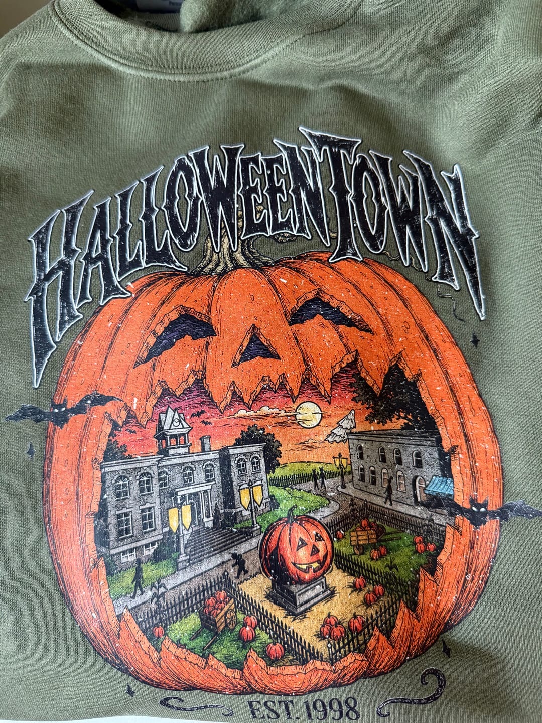 Customer photo review of Halloween EST 1998 11 inch DTF TRANSFER