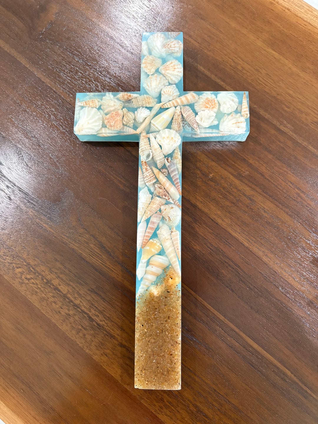 Customer photo review of 12x6x1" Cross Silicone Mold For Epoxy Resin - Medium Cross Mold