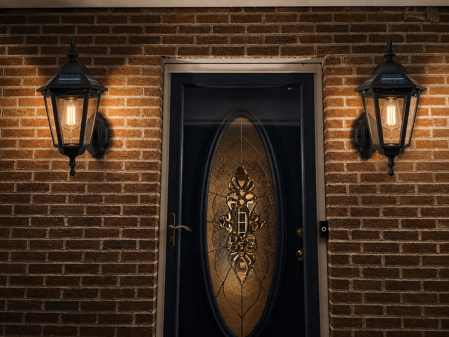Customer photo review of Outdoor Solar Wall Light