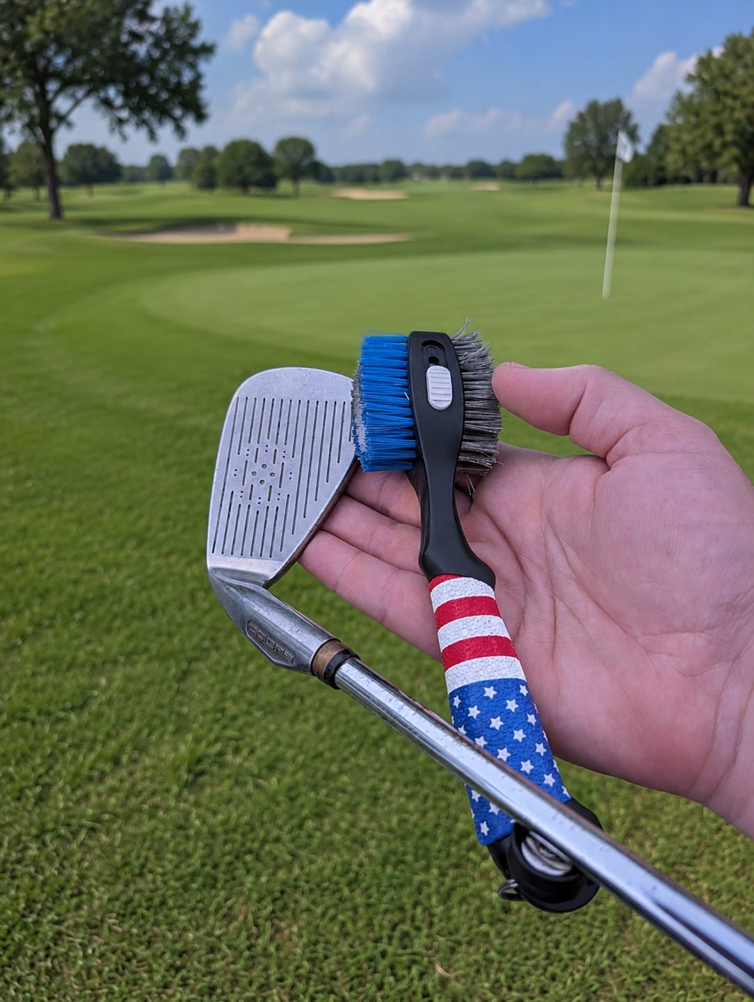 Customer photo review of Birdieboss Magnetic Golf Brush