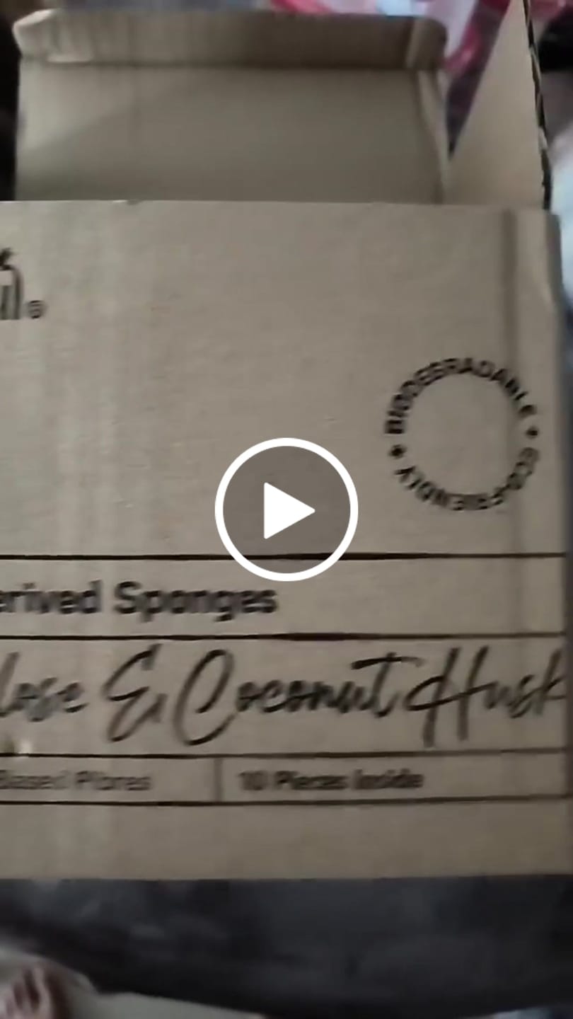 Customer video review of Plant Derived Sponges