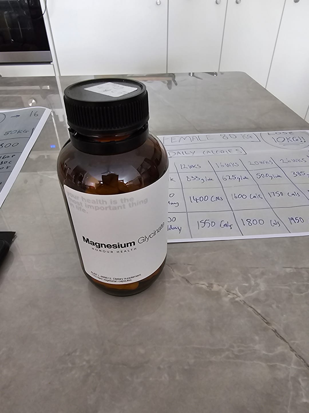 Customer photo review of Magnesium Glycinate (Pure & Unbuffered) - 110 Capsules