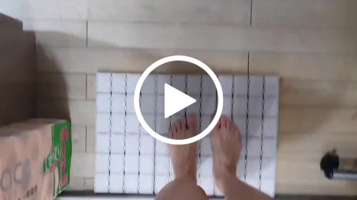 Customer video review of Diatomite Modular Bath Mat