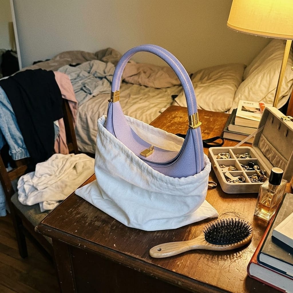 Customer photo review of Celeste - Chic Crescent Bag