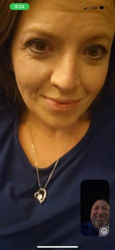 Customer photo review of To My Wife Forever Love Necklace – Romantic Gift from Husband with Heartfelt Message Card