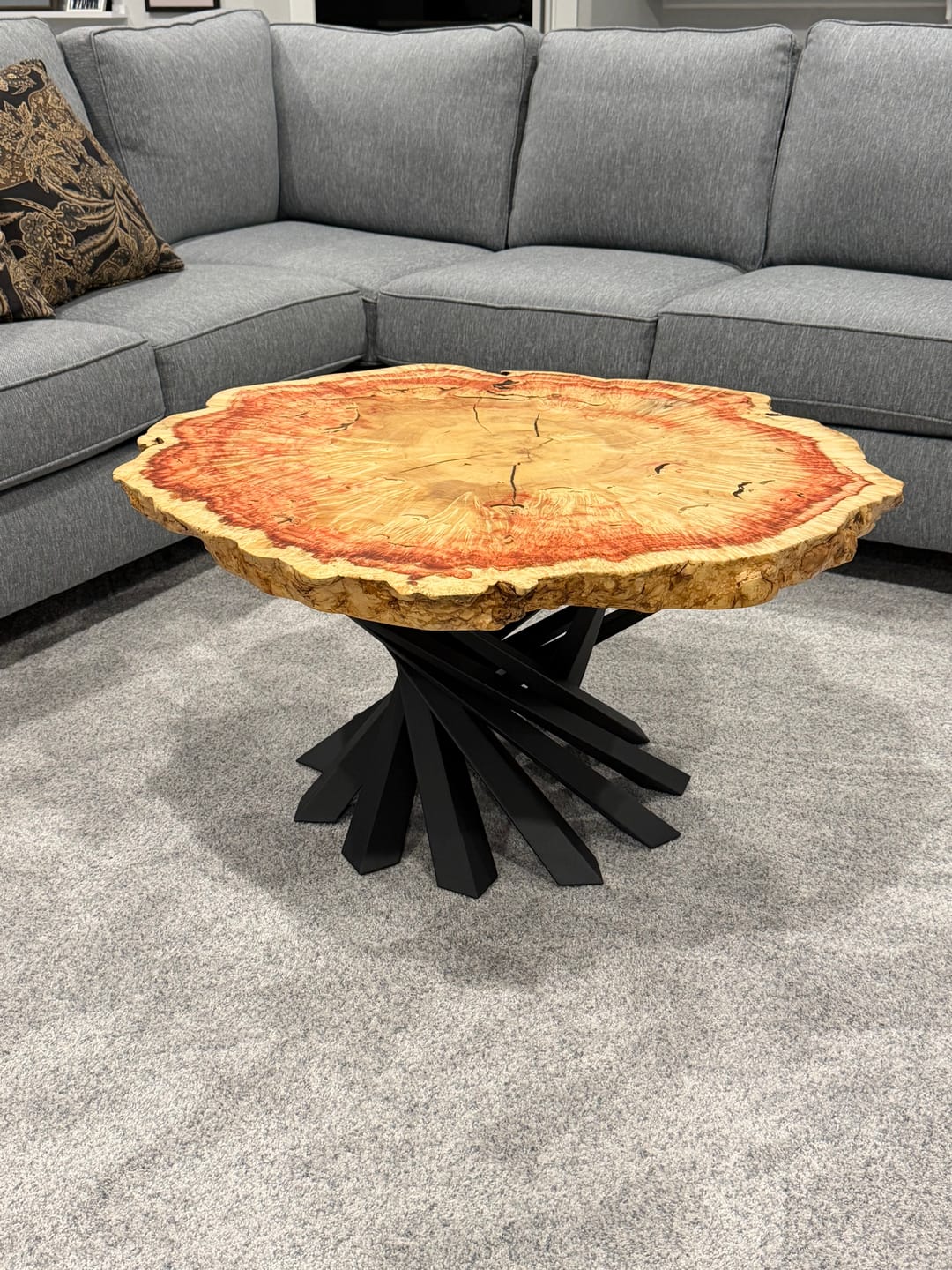 Customer photo review of Coffee Table Base 16" H Furniture Legs for Home Decor Projects - 226 Filar
