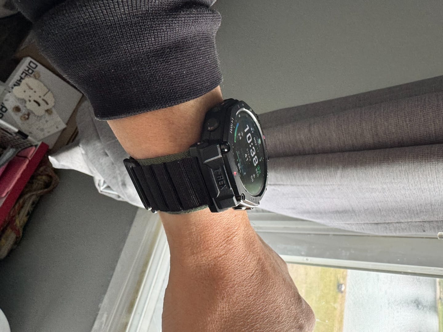 Customer photo review of T-Rex 3 Strap (Silicone & Nylon)