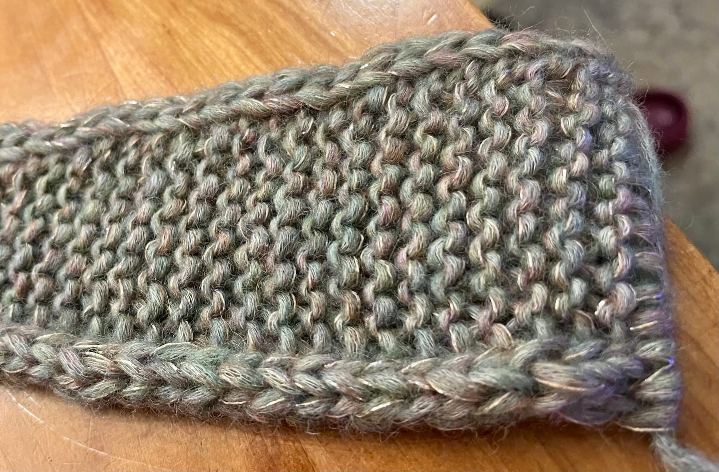 Customer photo review of Snefnug Watercolor  (55% Baby Alpaca / 35% Algodón / 10% Lana Merino Extra Fina)