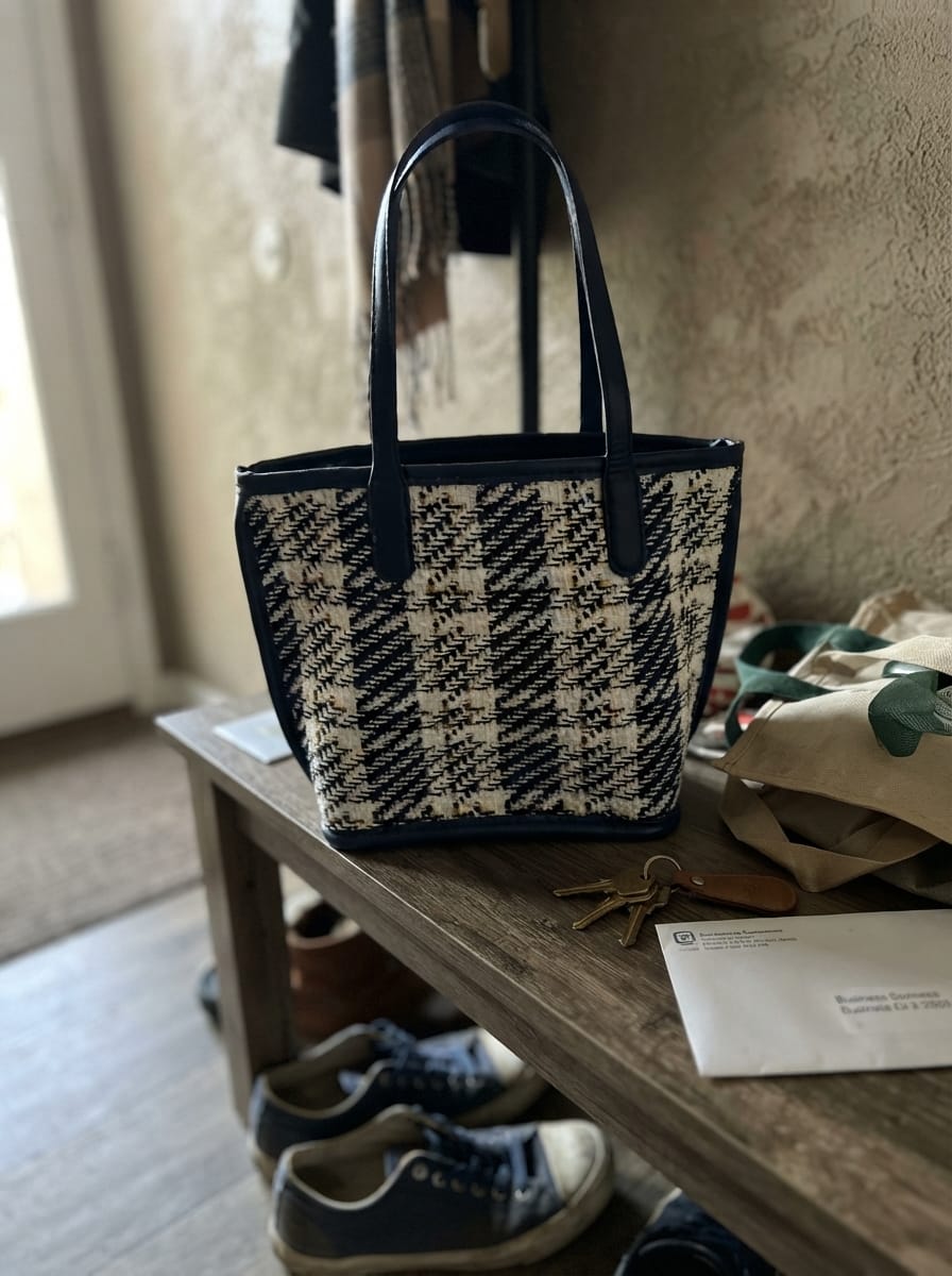 Customer photo review of Alana Tartan Tote Bag
