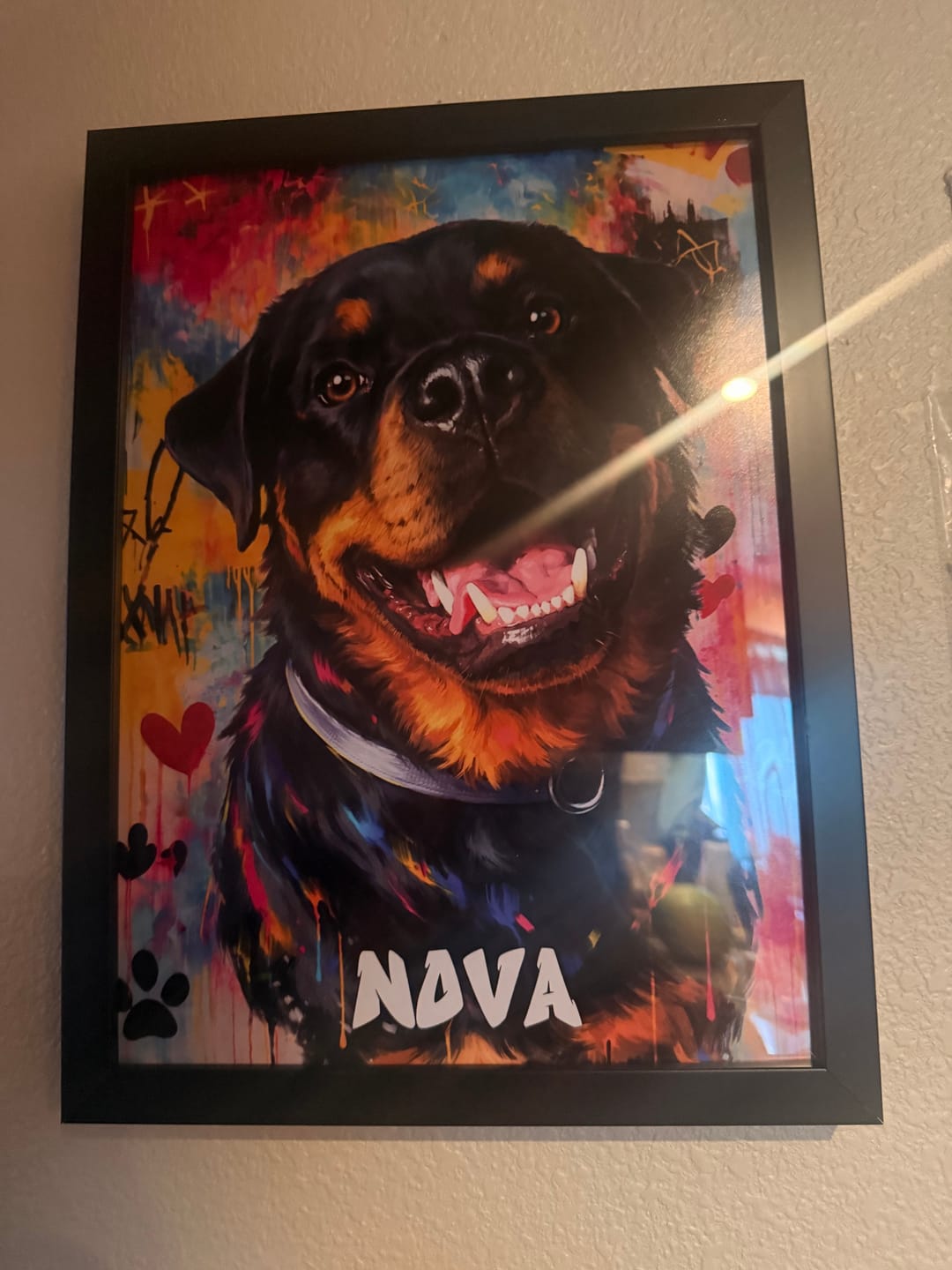 Customer photo review of Graffiti - Personalized Poster
