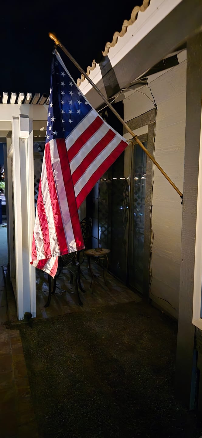 Customer photo review of 3' x 5' American Flag Set