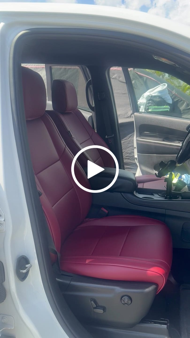 Customer video review of 2011-25 Dodge Durango Custom Leather Seat Covers