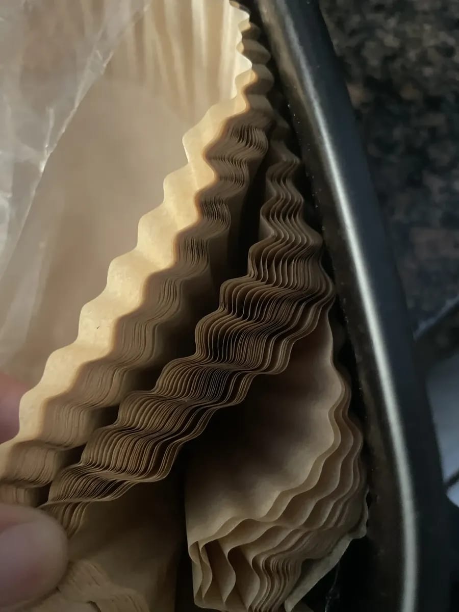 Customer photo review of 🍟 Papel para Airfryer – Paquete de 50 Unidades 🍗