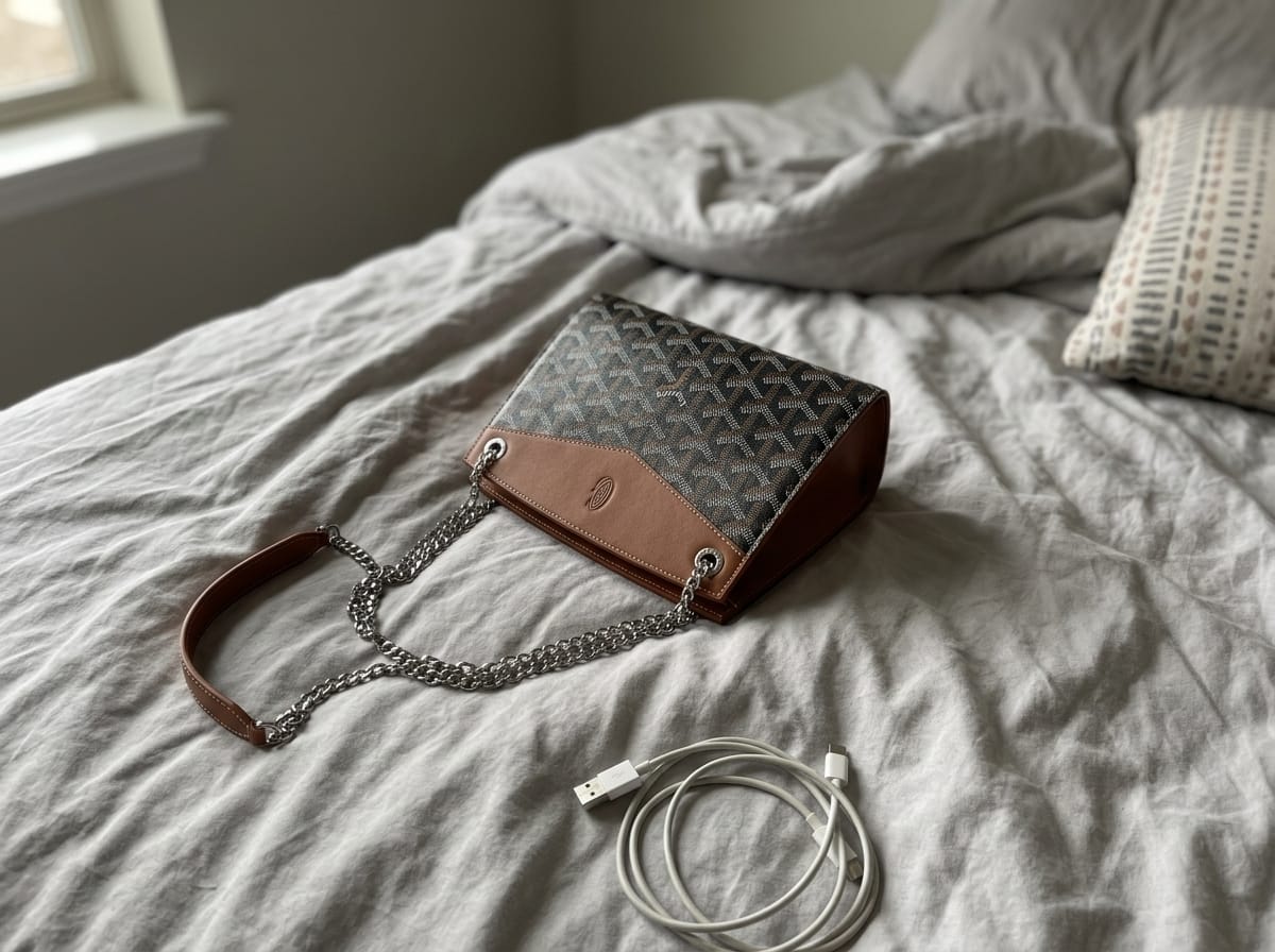 Customer photo review of Rouette Noir Mini Carryall