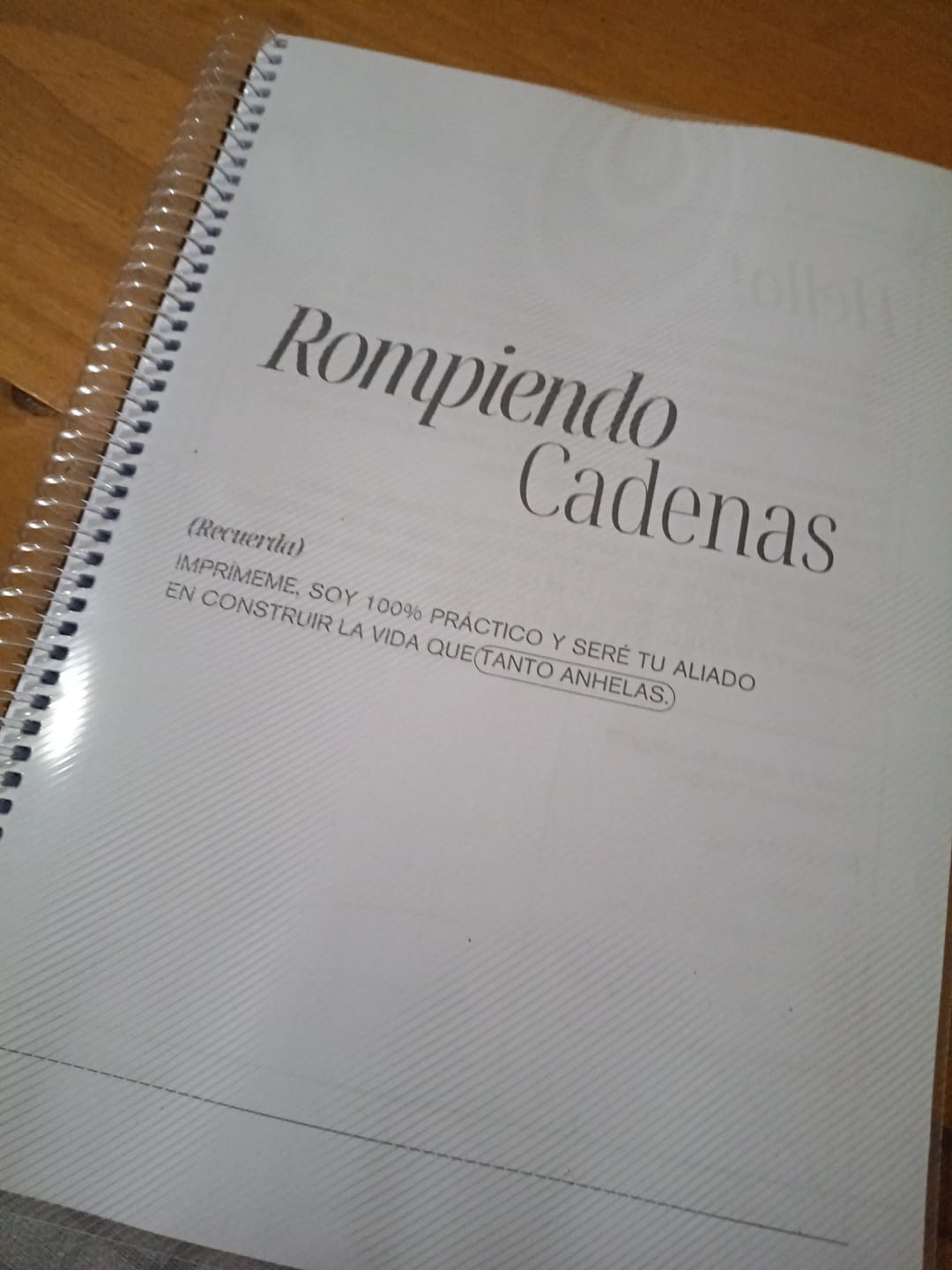 Customer photo review of Cuadernillos Prácticos "Rompiendo Cadenas" 📝 + Bonos de regalo 🎁