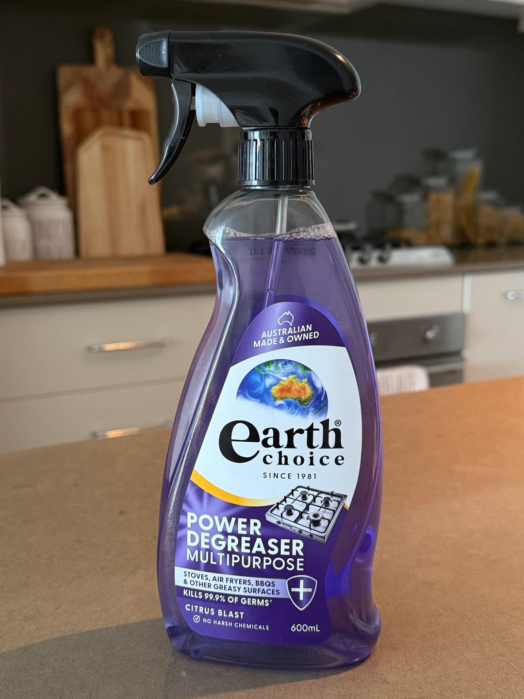 Customer photo review of Earth Choice Power Degreaser Multipurpose 600mL