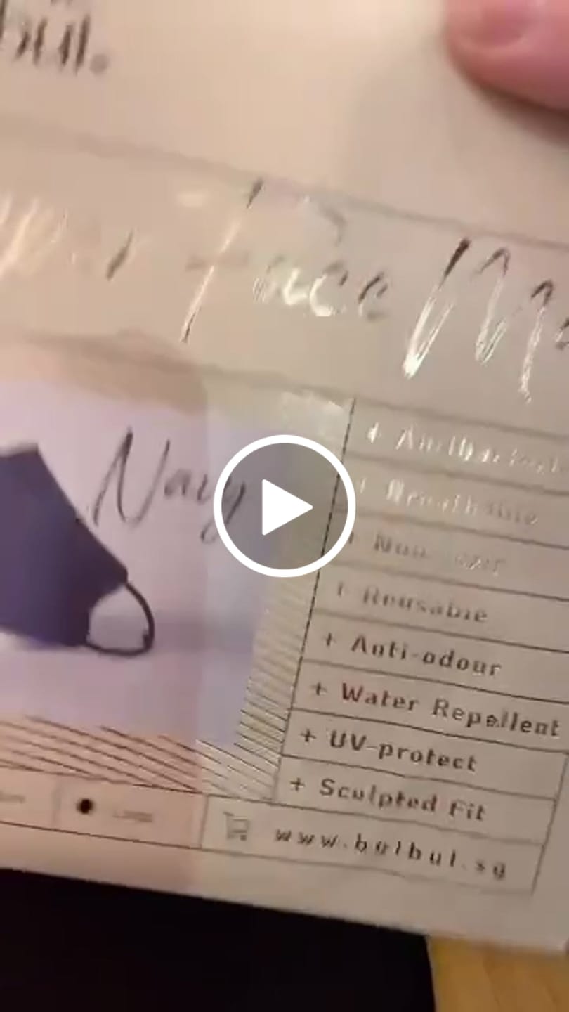 Customer video review of Reusable Copper Face Mask