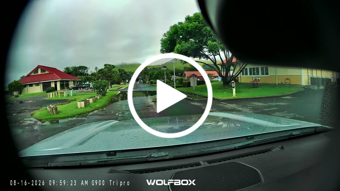 Customer video review of WOLFBOX G900TriPro Bumper Version 3 Channel Rearview Mirror