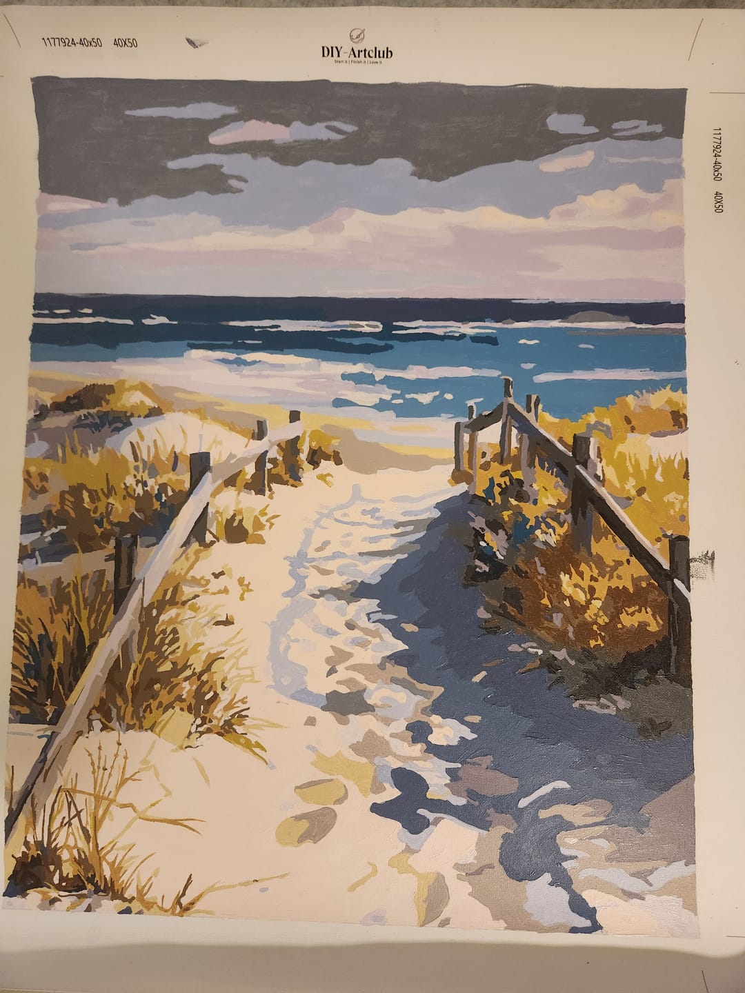 Customer photo review of Road to the Beach | Paint by Number