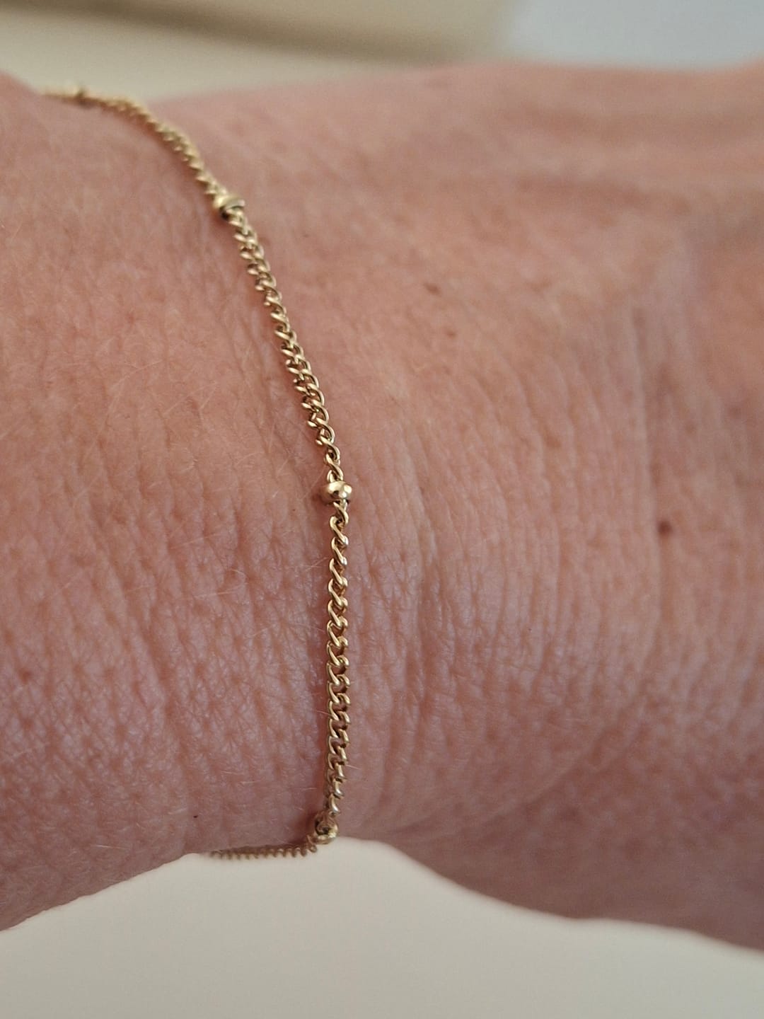 Customer photo review of Single Beaded Bracelet