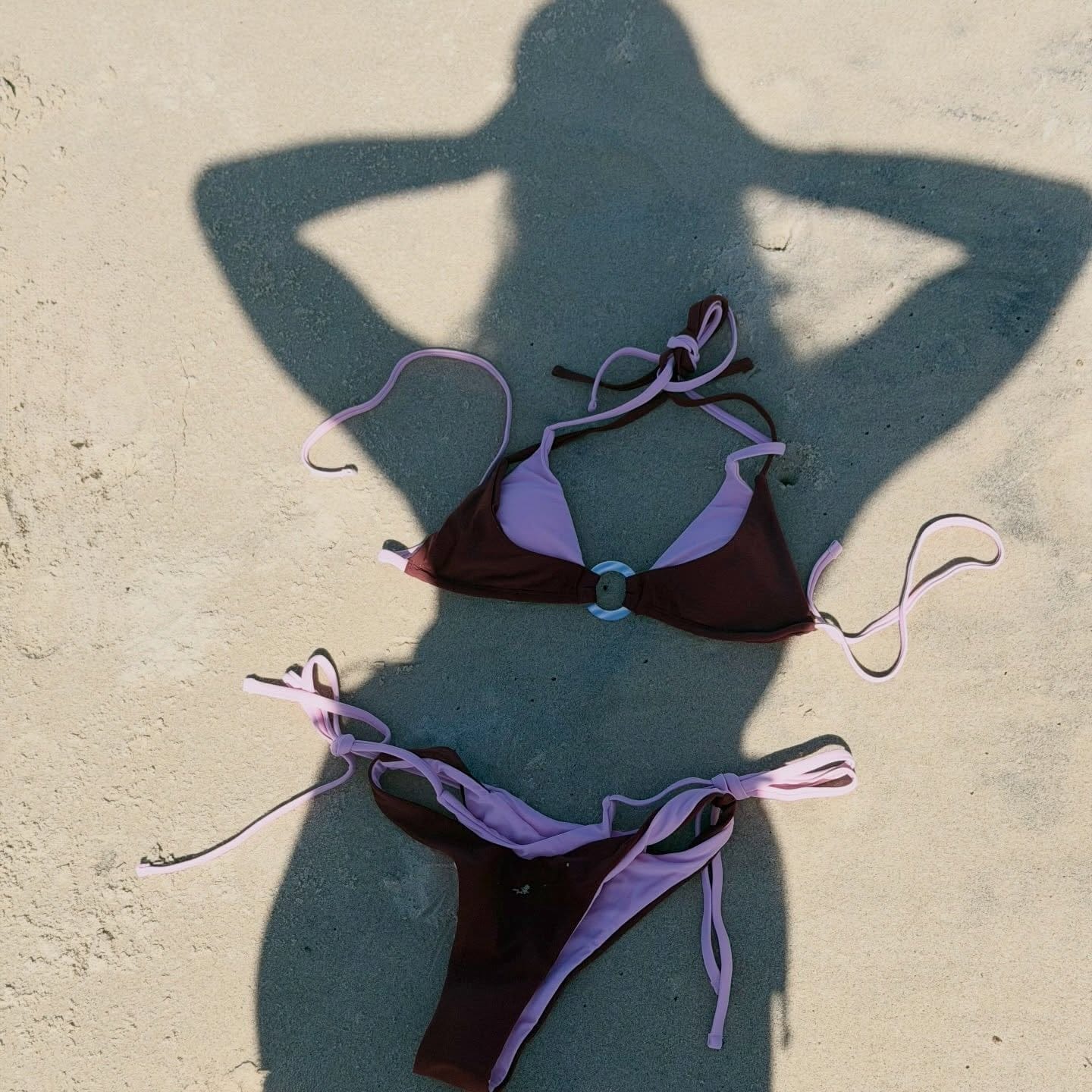 Customer photo review of Seamolly Colorblock Two Tone O Ring Double Layer Bikini Set