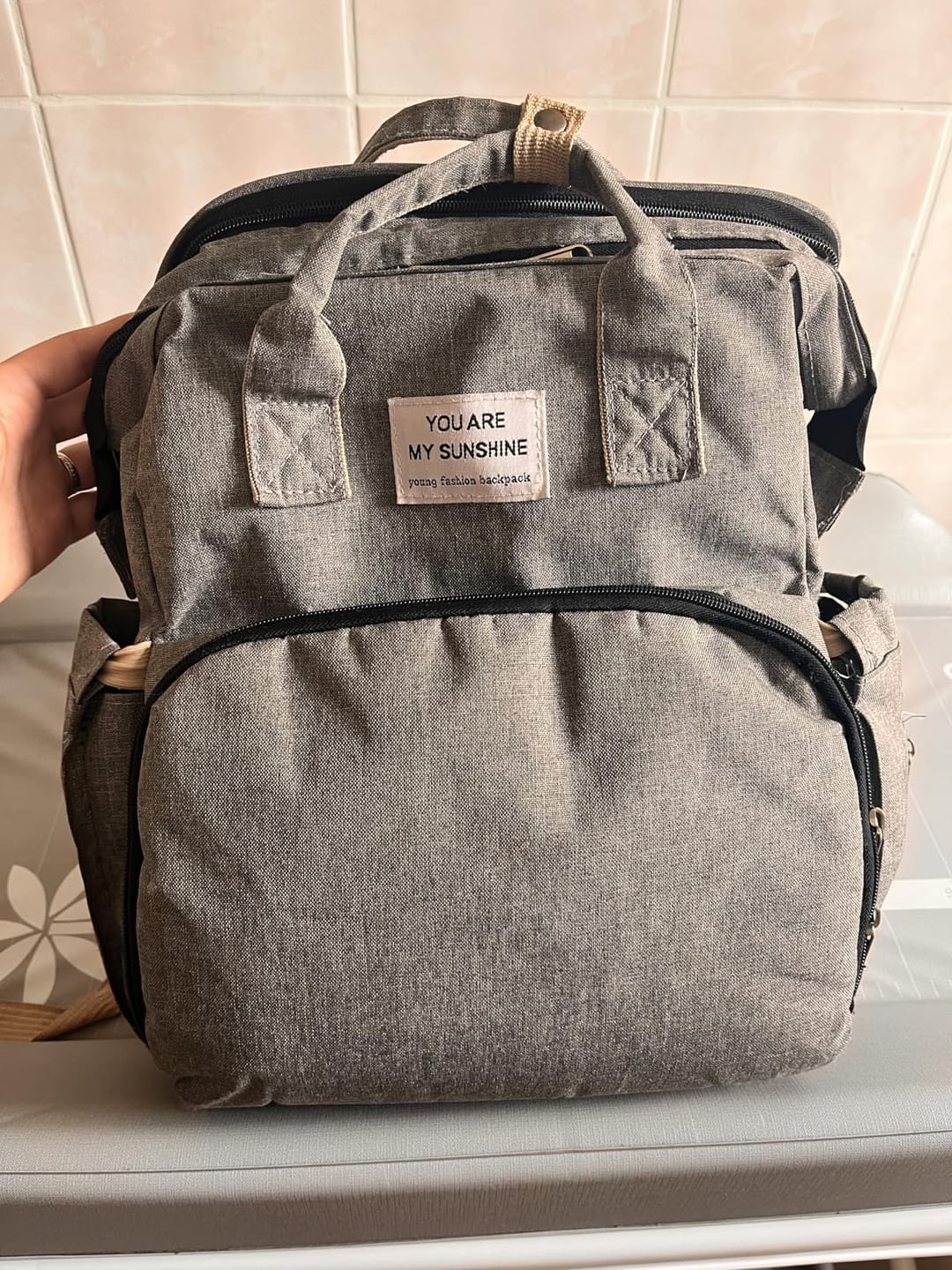 Customer photo review of Nomade™ - Sac à dos à langer avec lit bébé intégré