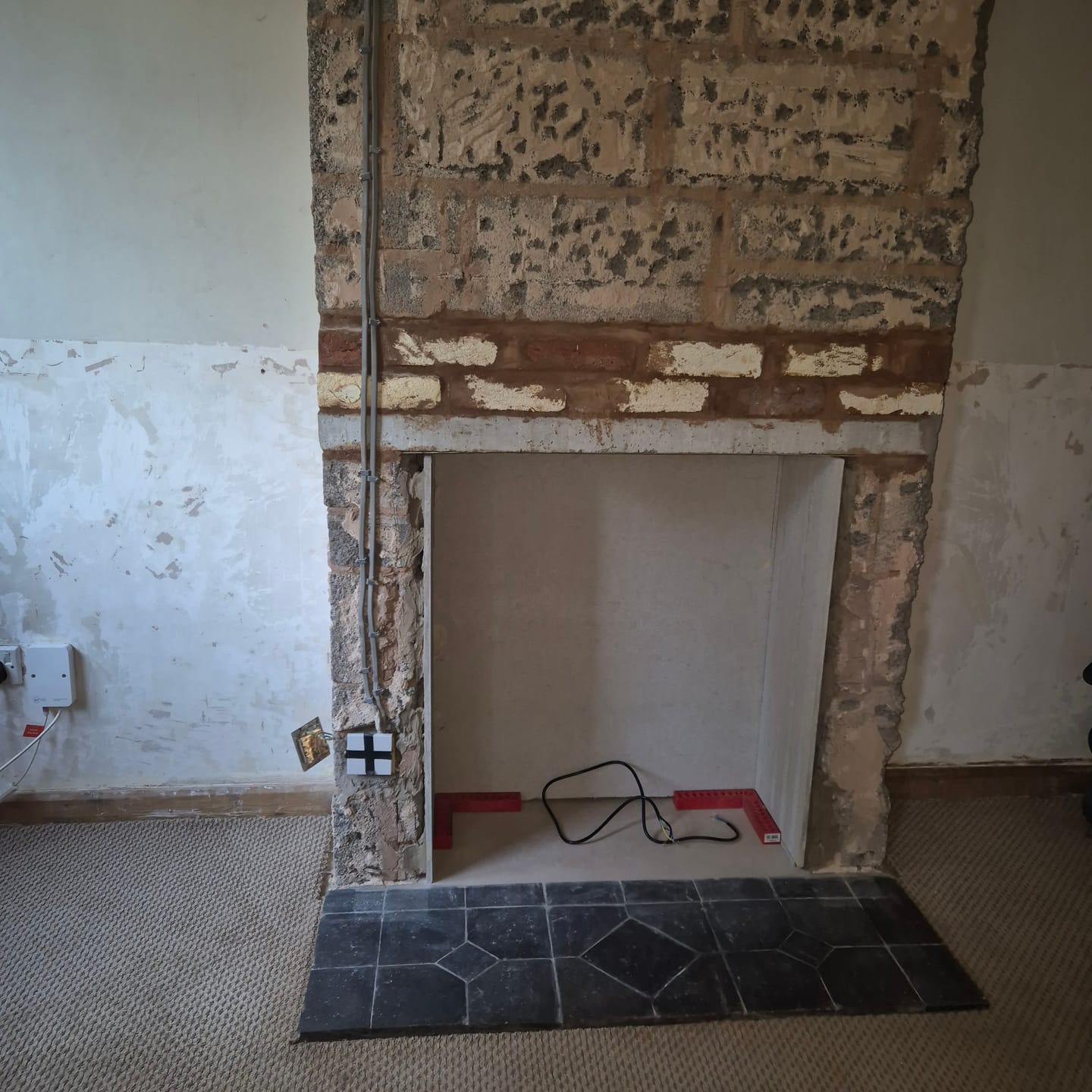 Customer photo review of 10kg VITCAS Heatproof Mortar Ready-Mixed Refractory Cement for Fire Bricks & High-Temperature Applications