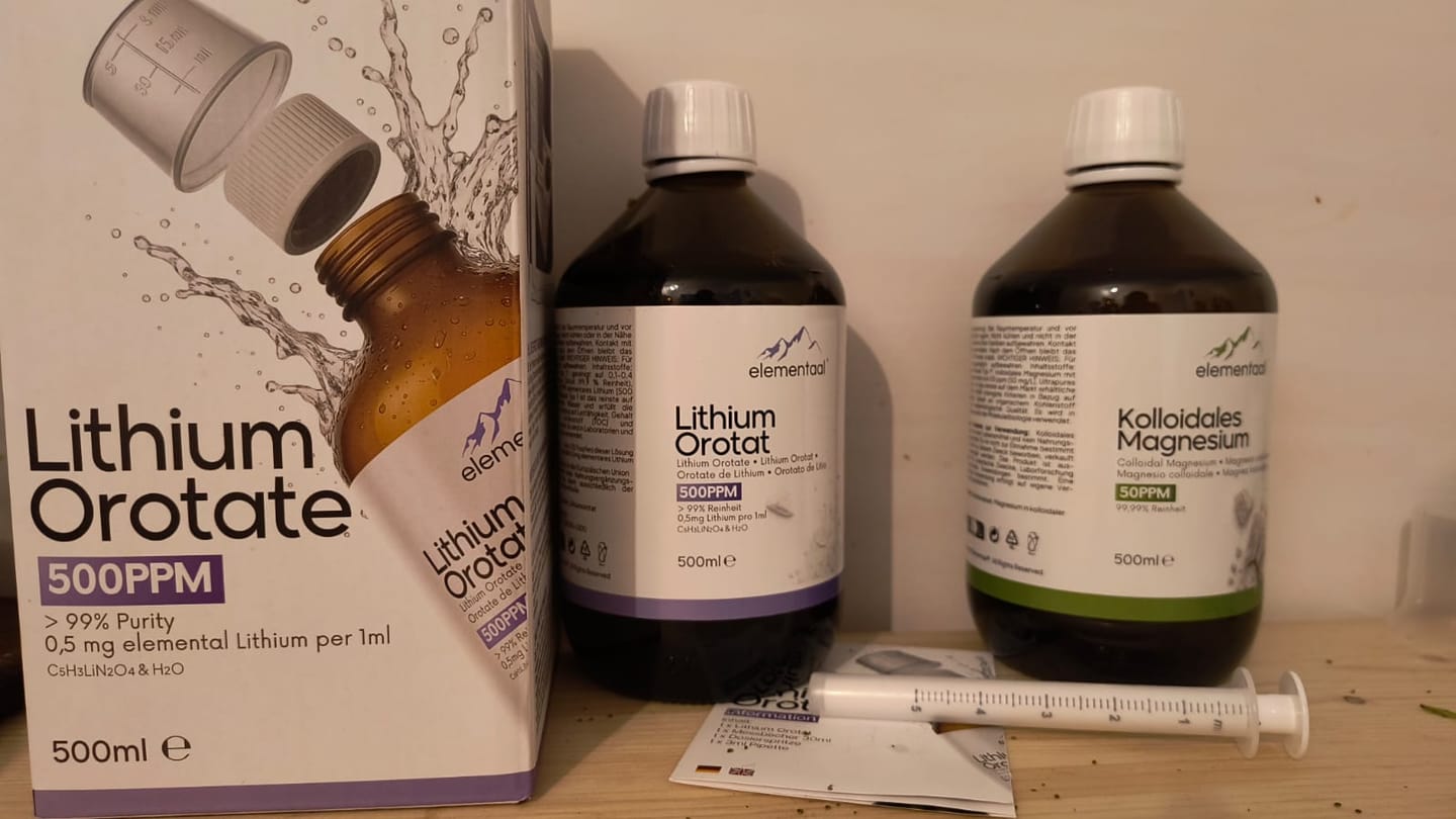 Customer photo review of Elementaal® Lithium Orotat | inkl. Dosierspritze, Messbecher & Pipette